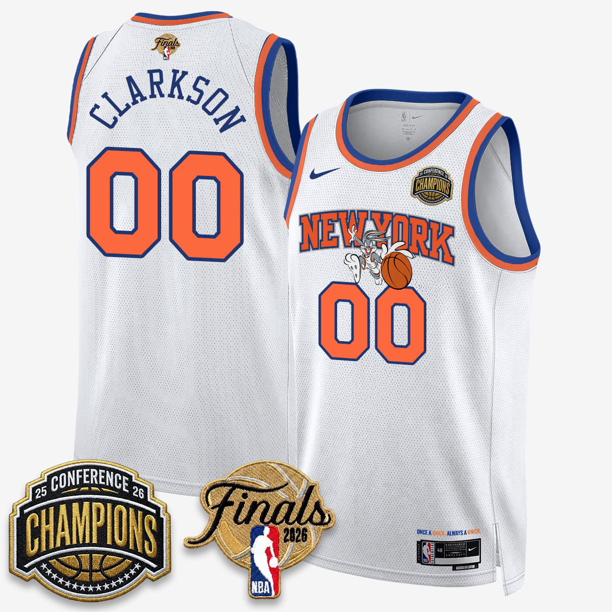 NYK 2026 NBA Eastern Conference Champions x Looney Tunes Vapor Jersey V2- Stitched - image 8