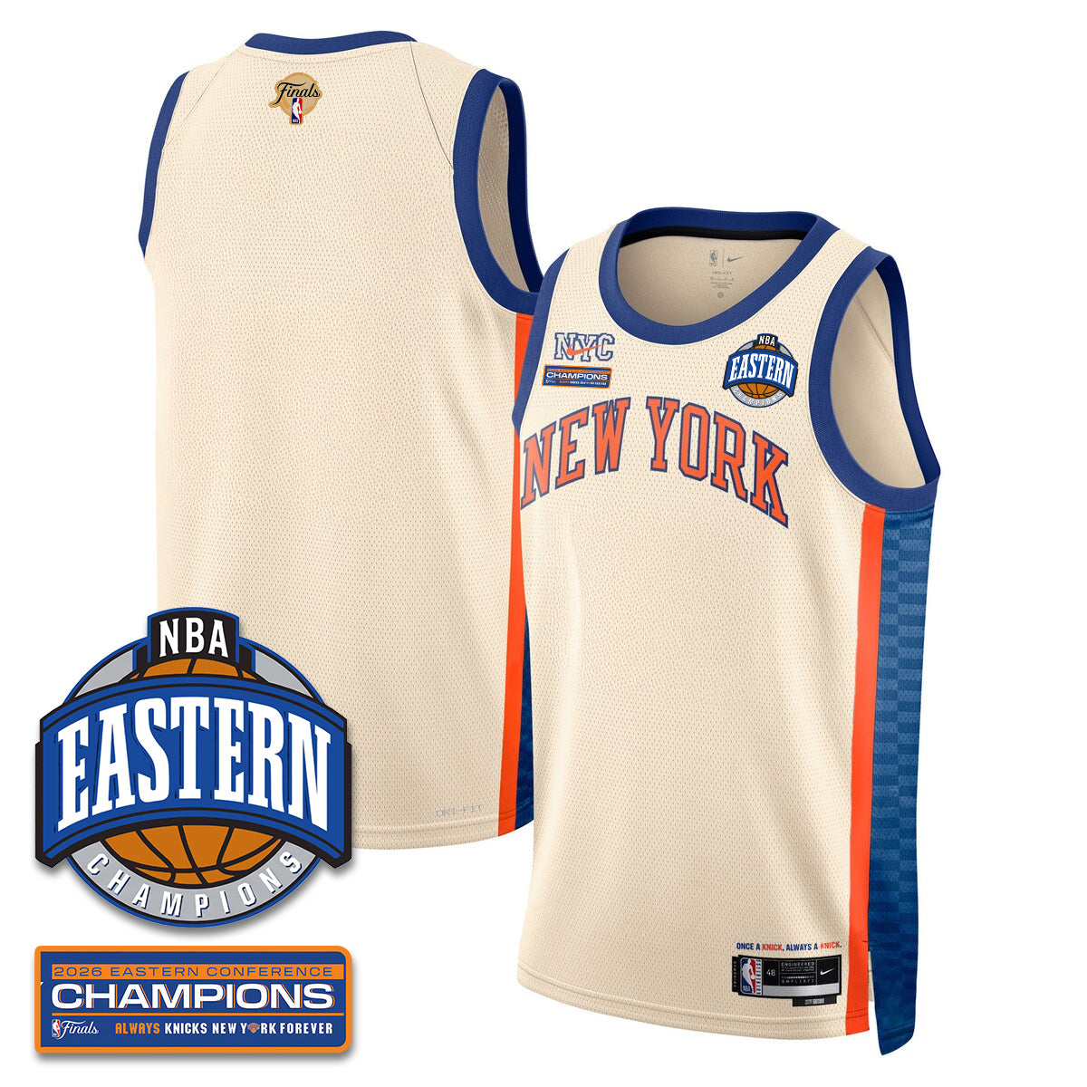 NYK 2026 NBA Eastern Conference Champions Vapor Jersey - Stitched - image 27