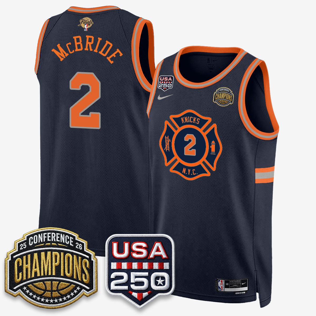 NYK 2026 NBA Eastern Conference Champions City Edition Jersey - Stitched - image 25