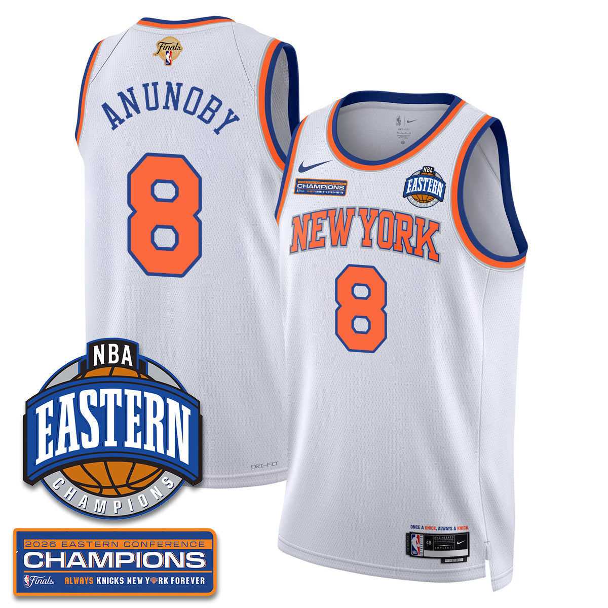NYK 2026 NBA Eastern Conference Champions Vapor Jersey - Stitched - image 12