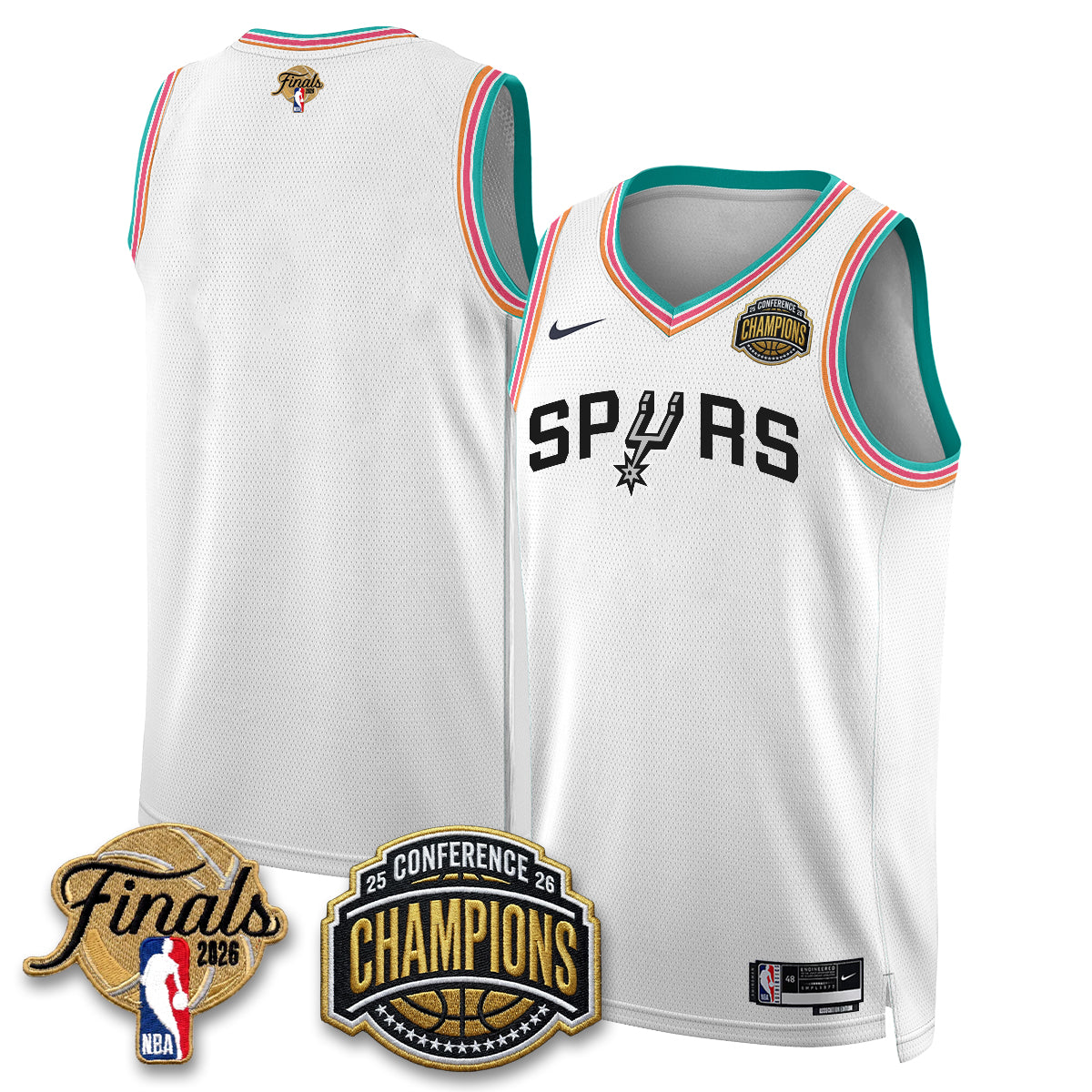 SAS 2026 NBA Western Conference Champions Vapor City Edition Jersey - Stitched - image 27