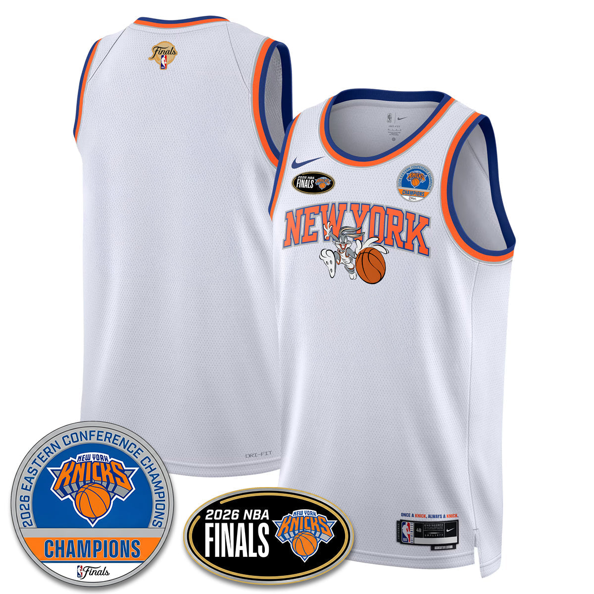NYK 2026 NBA Eastern Conference Champions x Bunny Vapor Jersey - Stitched - image 9