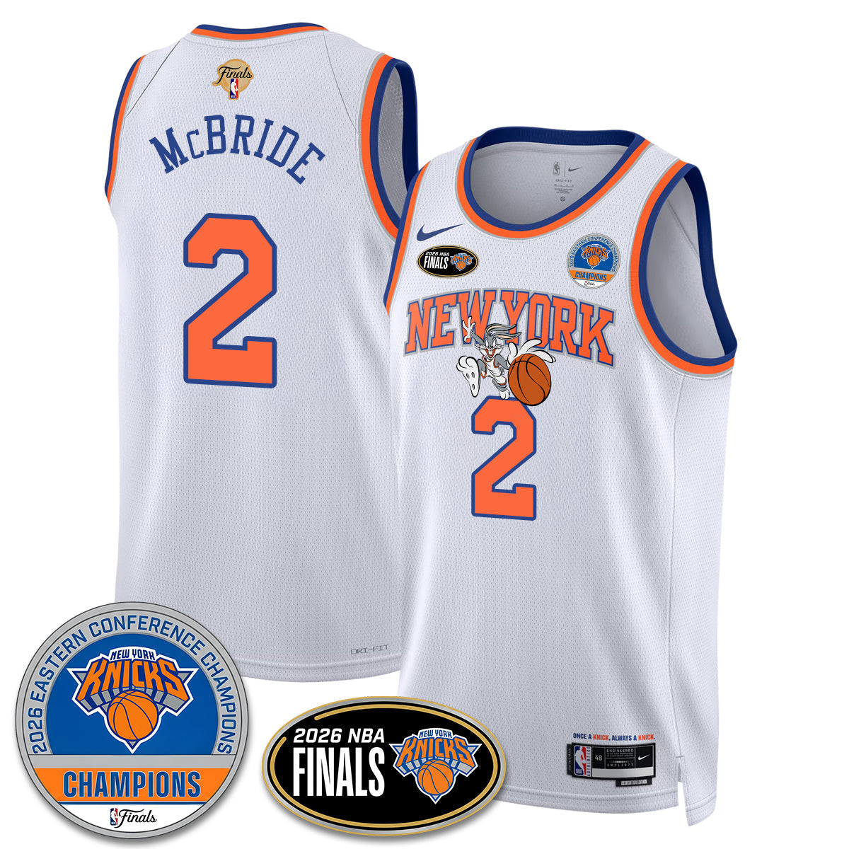 NYK 2026 NBA Eastern Conference Champions x Bunny Vapor Jersey - Stitched - image 7