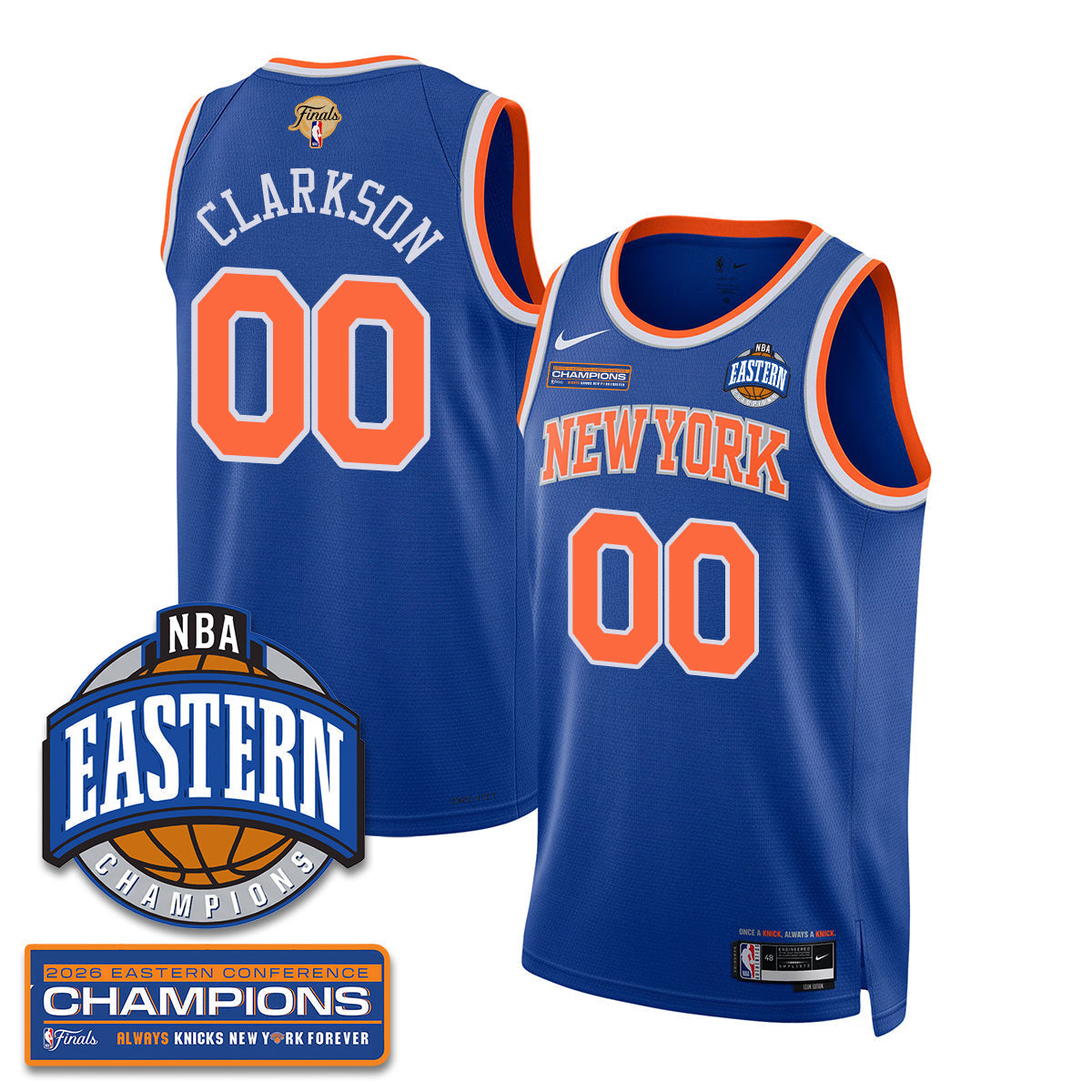 NYK 2026 NBA Eastern Conference Champions Vapor Jersey - Stitched - image 8