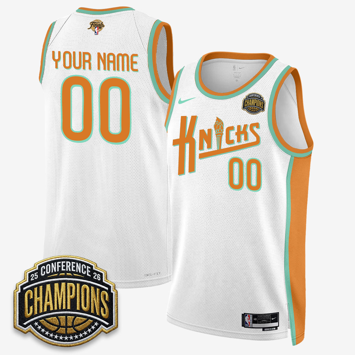 NYK 2026 Eastern Conference Champions Special Edition Custom Jersey V2- Stitched - image 1
