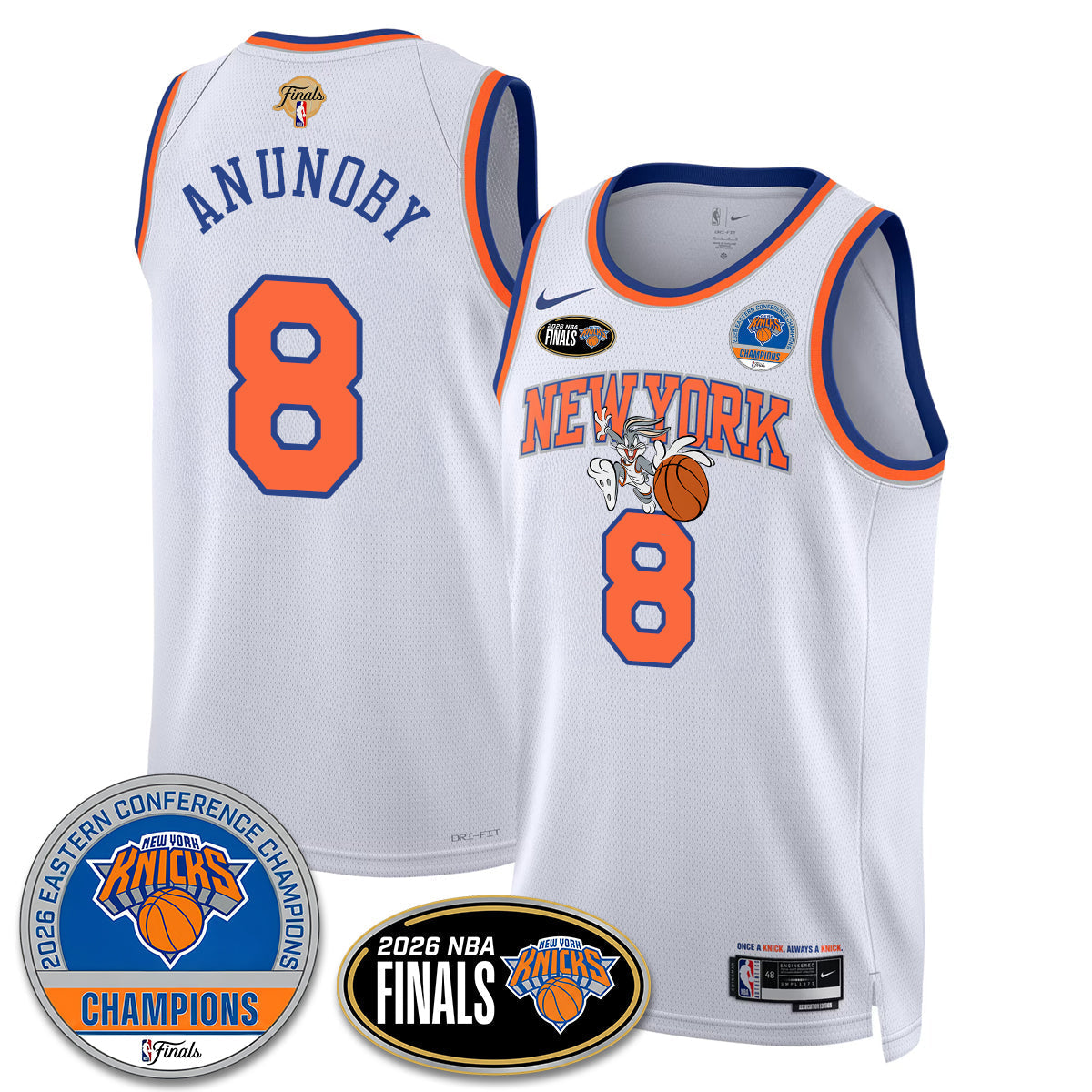 NYK 2026 NBA Eastern Conference Champions x Bunny Vapor Jersey - Stitched - image 3