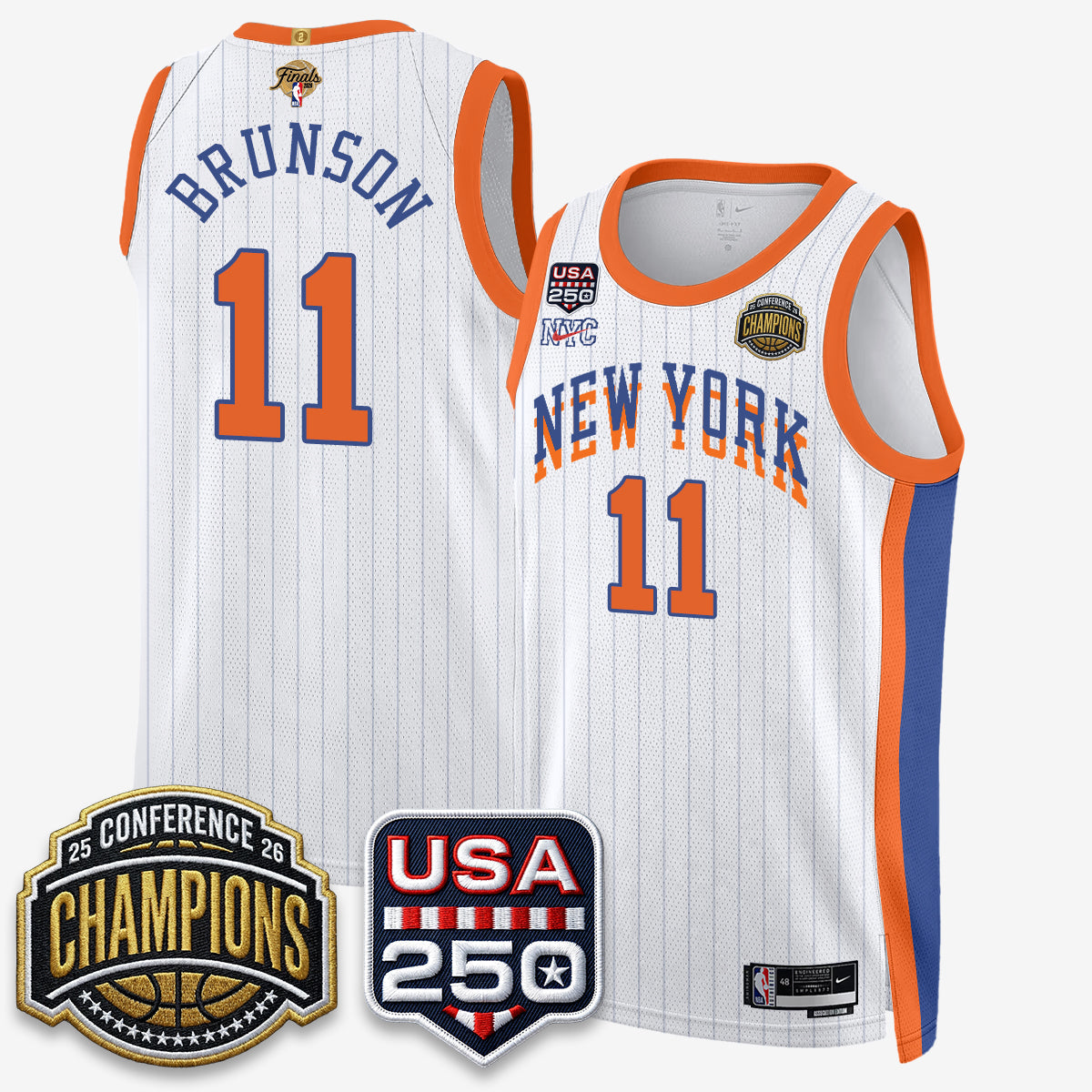 NYK 2026 NBA Eastern Conference Champions City Edition Jersey V2- Stitched (2) - image 1