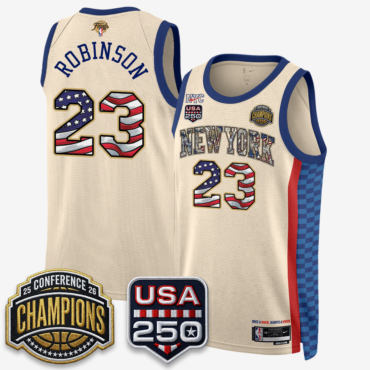 NYK 2026 NBA Eastern Conference Champions x Fourth of July Vapor Jersey - Stitched - image 26