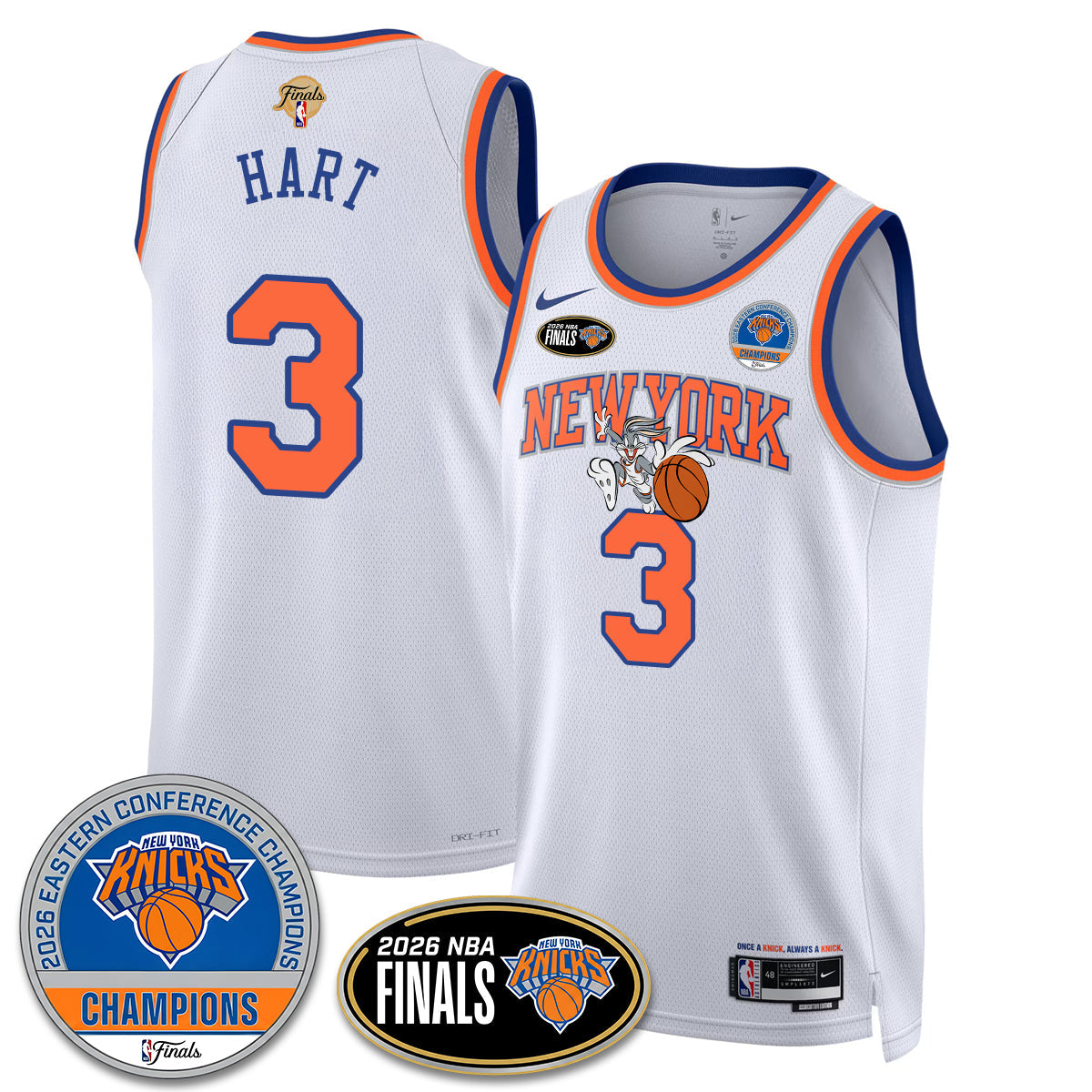 NYK 2026 NBA Eastern Conference Champions x Bunny Vapor Jersey - Stitched - image 5