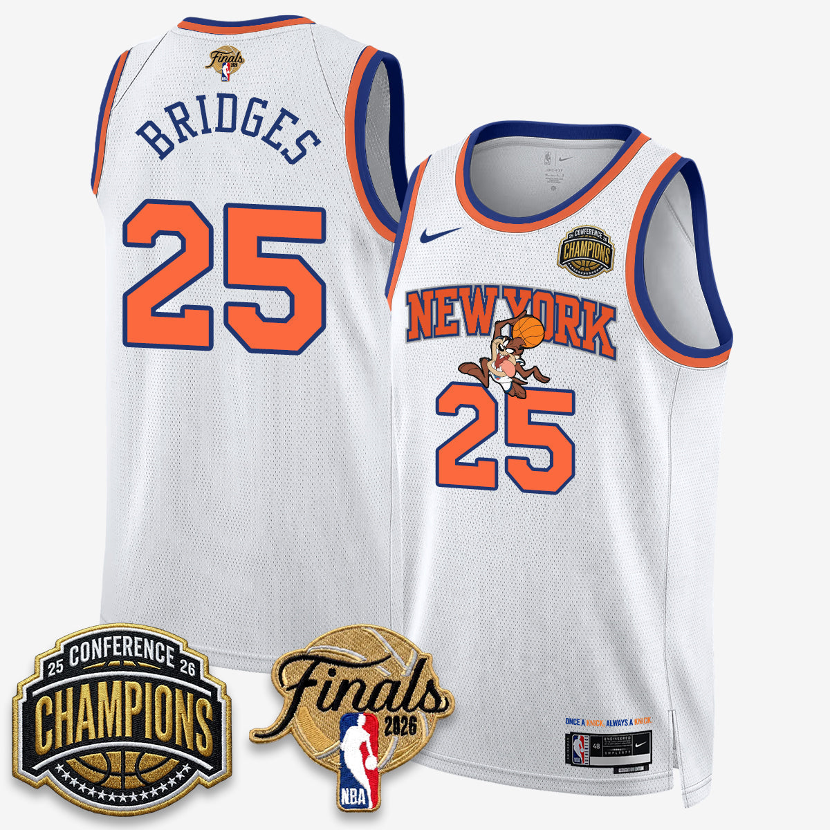 NYK 2026 NBA Eastern Conference Champions x Bunny Vapor Jersey V2- Stitched - image 4