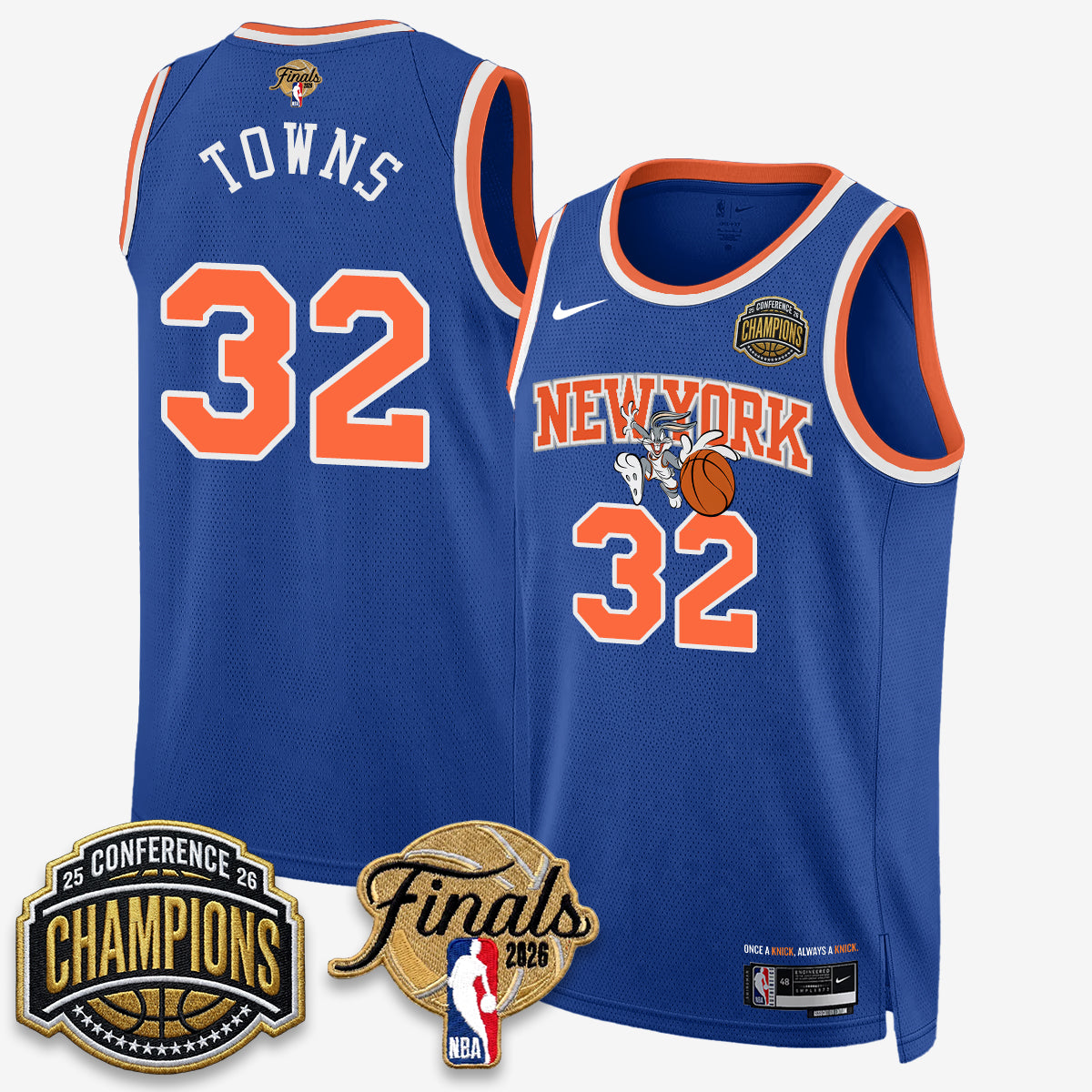 NYK 2026 NBA Eastern Conference Champions x Looney Tunes Vapor Jersey V2- Stitched - image 11
