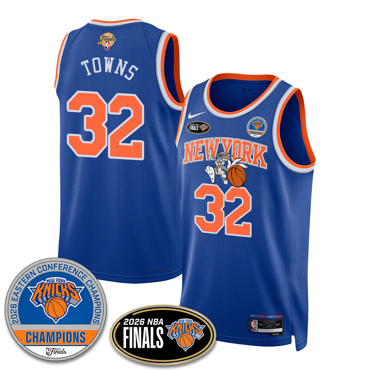 NYK 2026 NBA Eastern Conference Champions x Bunny Vapor Jersey - Stitched - image 11