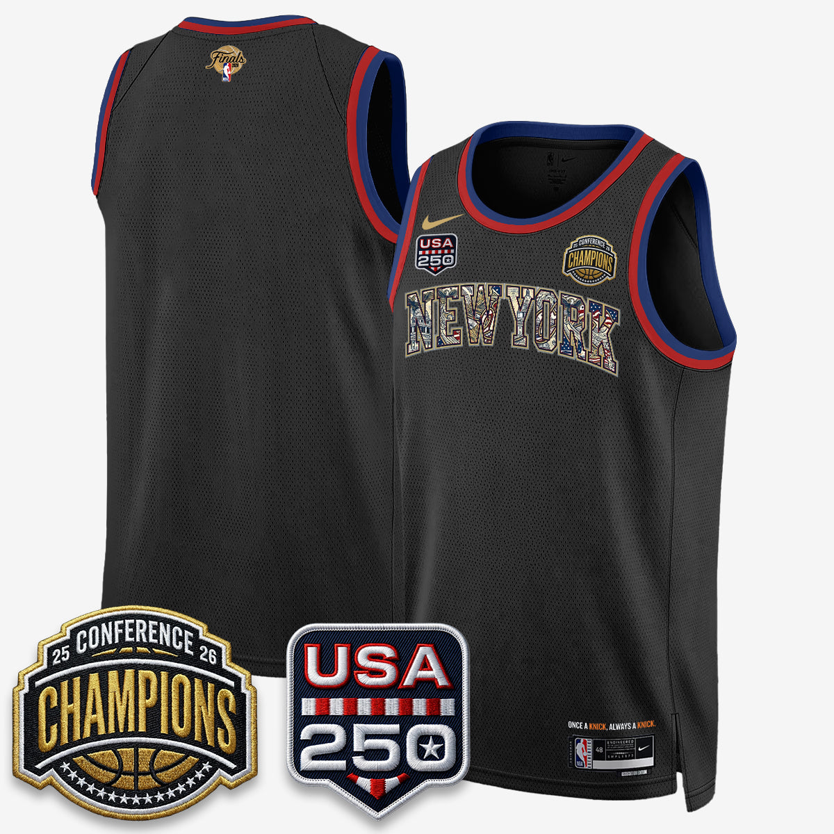 NYK 2026 NBA Eastern Conference Champions x Fourth of July Vapor Jersey - Stitched - image 19