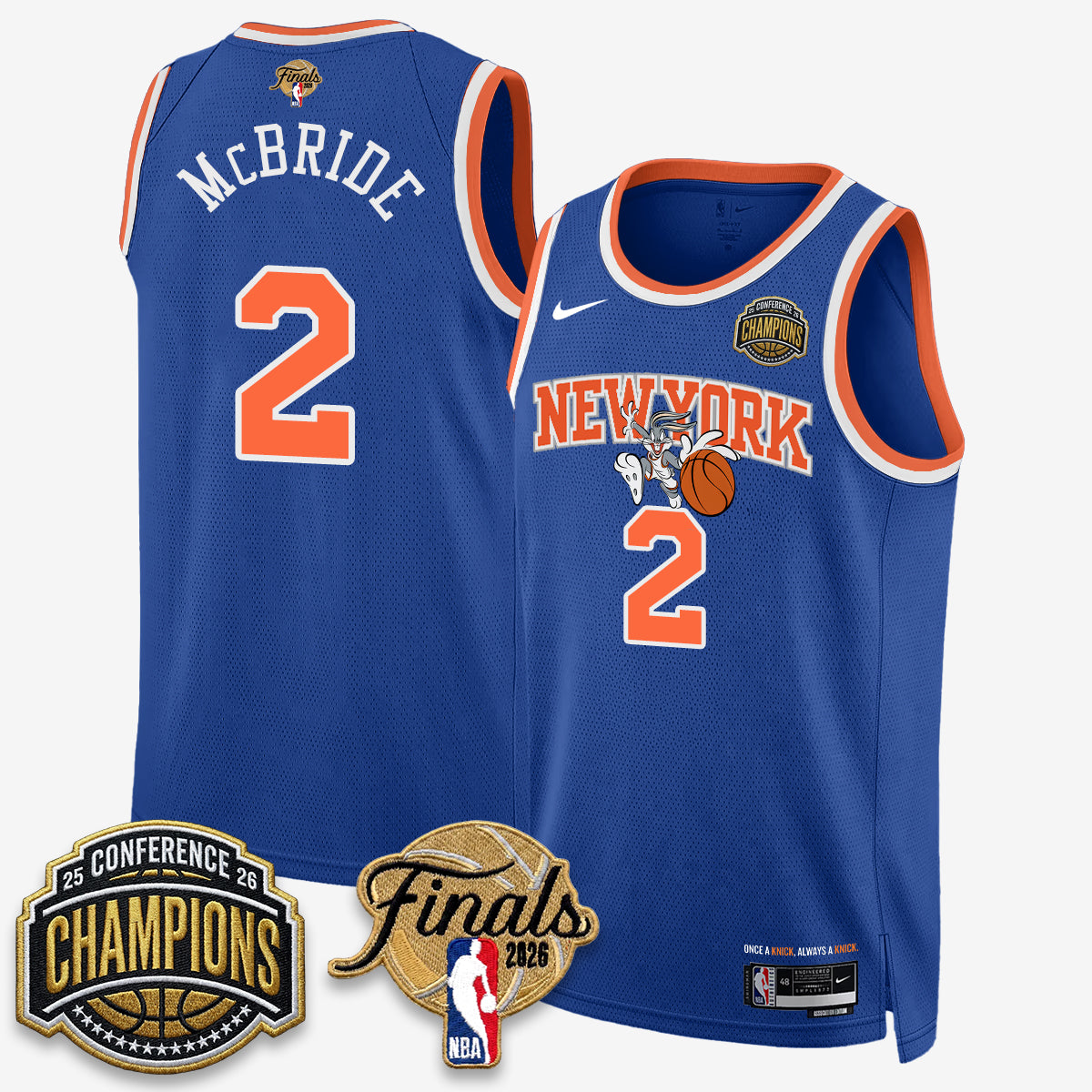NYK 2026 NBA Eastern Conference Champions x Looney Tunes Vapor Jersey V2- Stitched - image 16