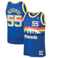 Mens Denver Nuggets Dikembe Mutombo Mitchell & Ness Blue 1991-92 Hardwood Classics Swingman Jersey - image 1