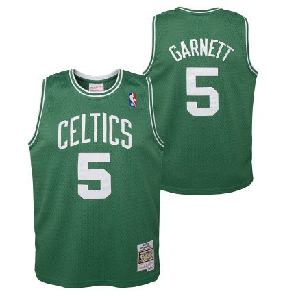 Boston Celtics Kevin Garnett Mitchell & Ness Kelly Green 2007-08 Hardwood Classics Swingman Jersey - image 1