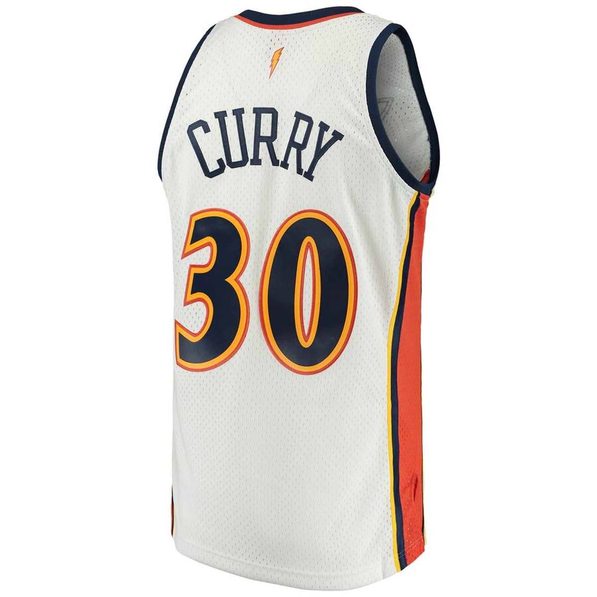 Men's Stephen Curry Golden State Warriors White 2009-2010 Hardwood Classics Mitchell & Ness Swingman Jersey - image 3