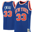 New York Knicks Patrick Ewing Blue 1991-92 Hardwood Classics Swingman Jersey - image 1