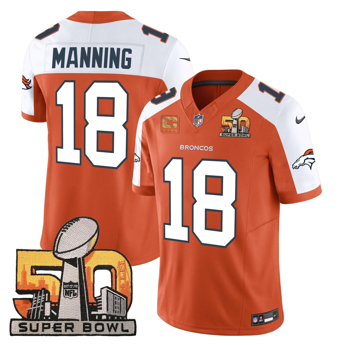 DB Super Bowl 50 Patch Vapor Jersey - image 8