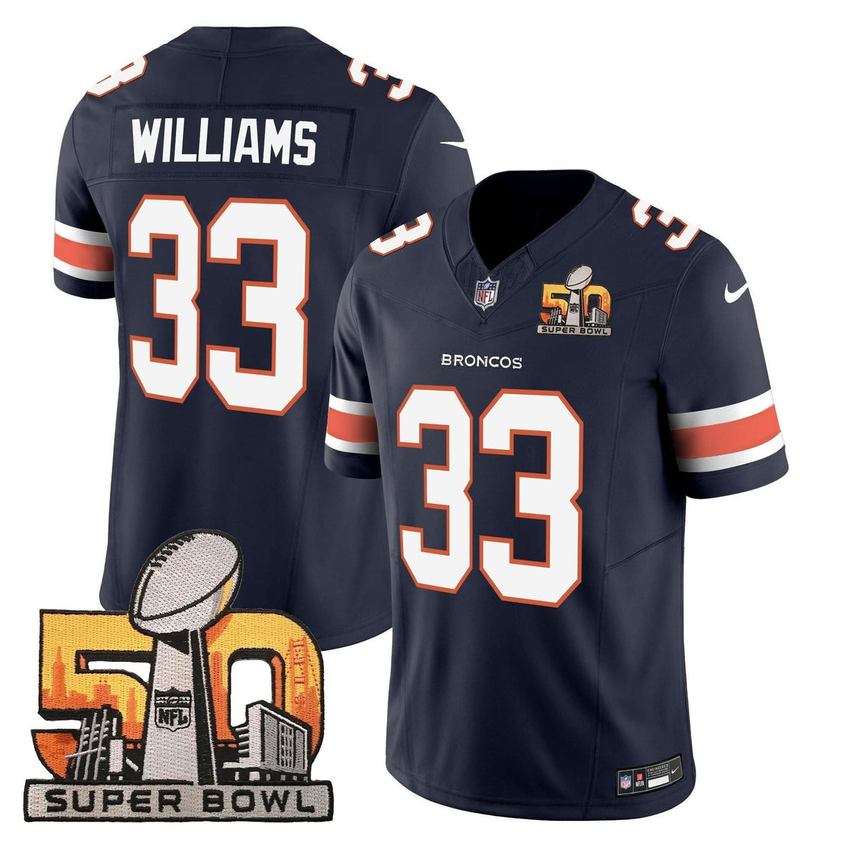 DB Super Bowl 50 Patch Vapor Jersey - image 25