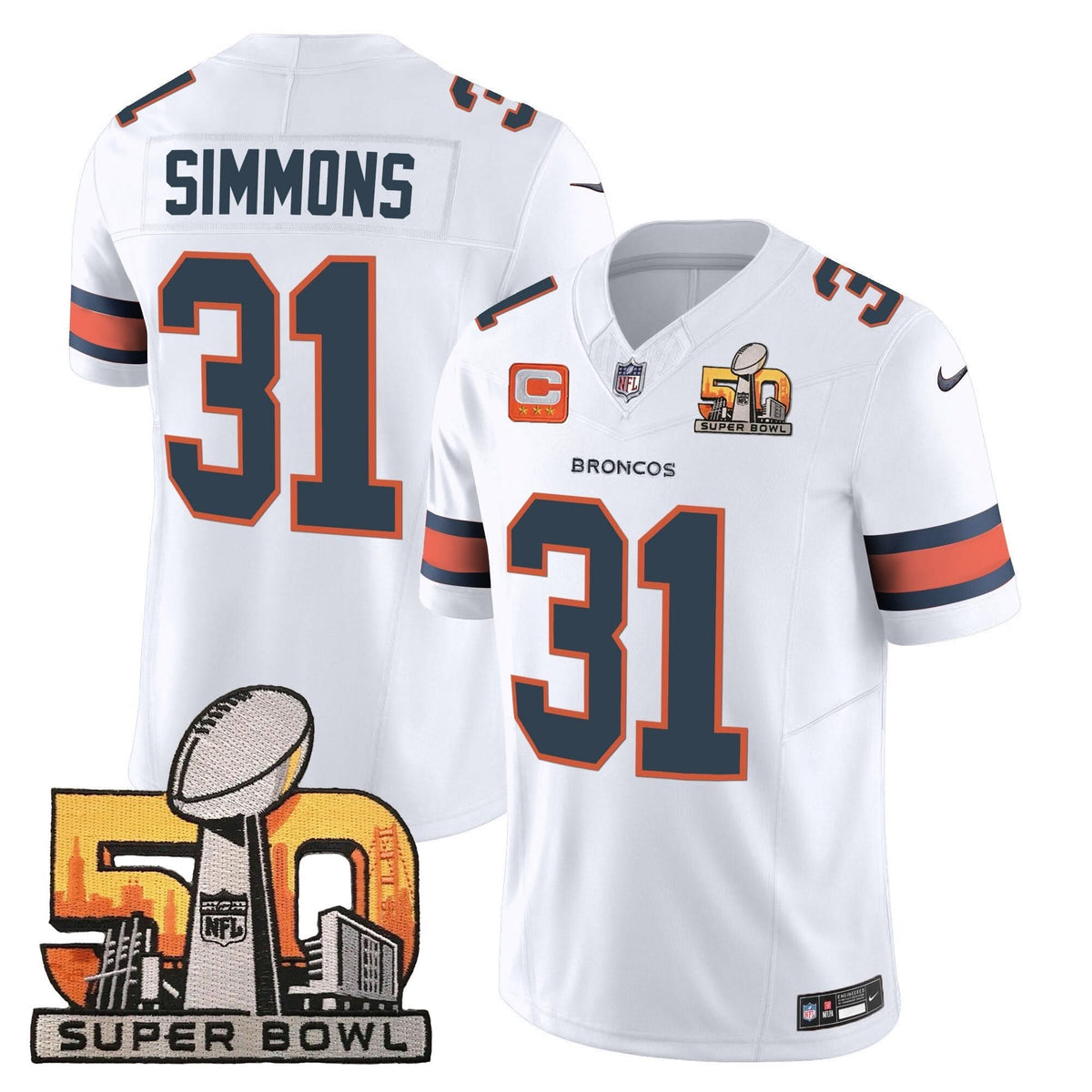 DB Super Bowl 50 Patch Vapor Jersey - image 34