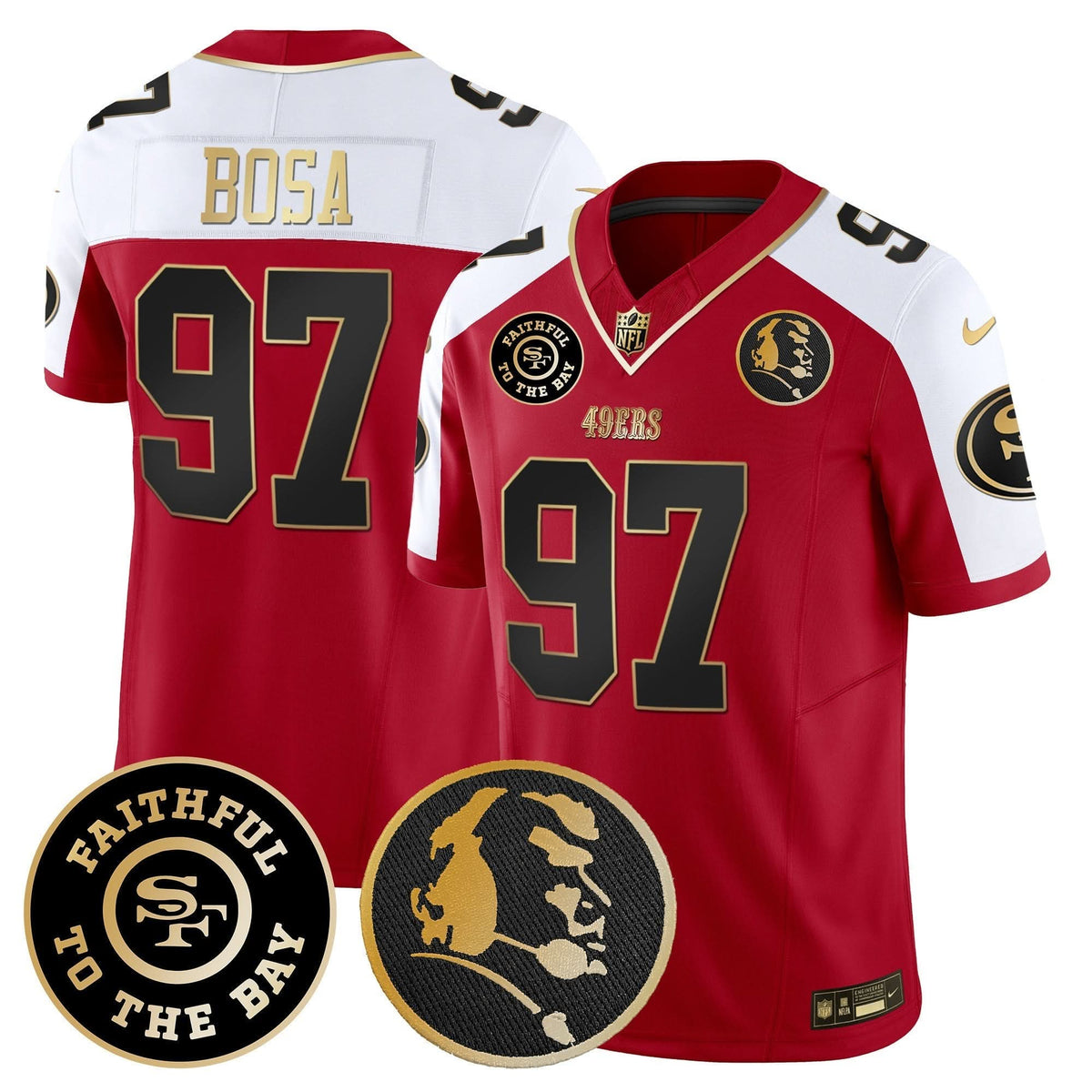 SF Faithful & John Madden Patch Vapor Jersey - image 46