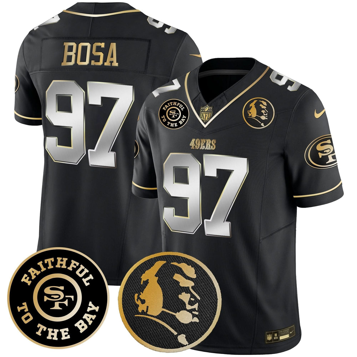 SF Faithful & John Madden Patch Vapor Jersey - image 36