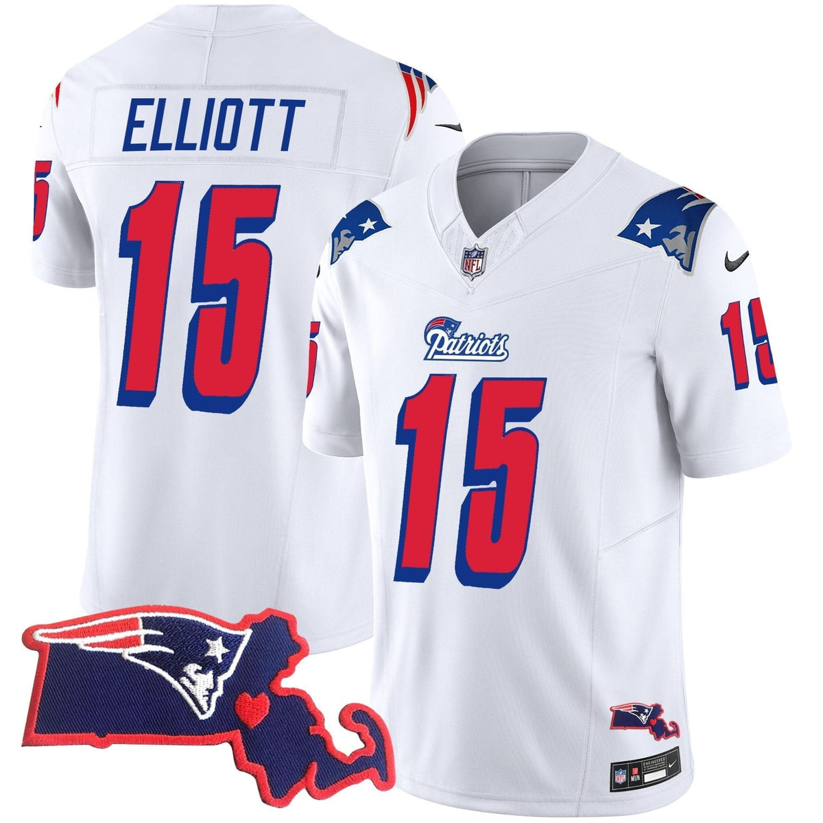 NE 1996 Throwback State Patch Vapor Jersey - image 27