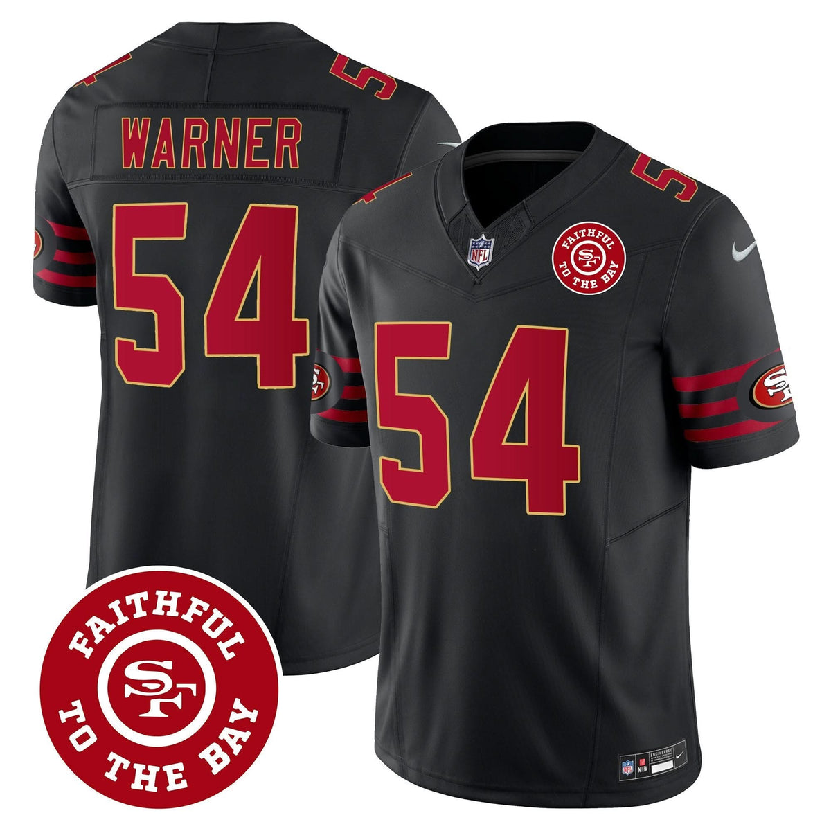SF Throwback Faithful To The Bay Patch Vapor Limited Jersey - image 73