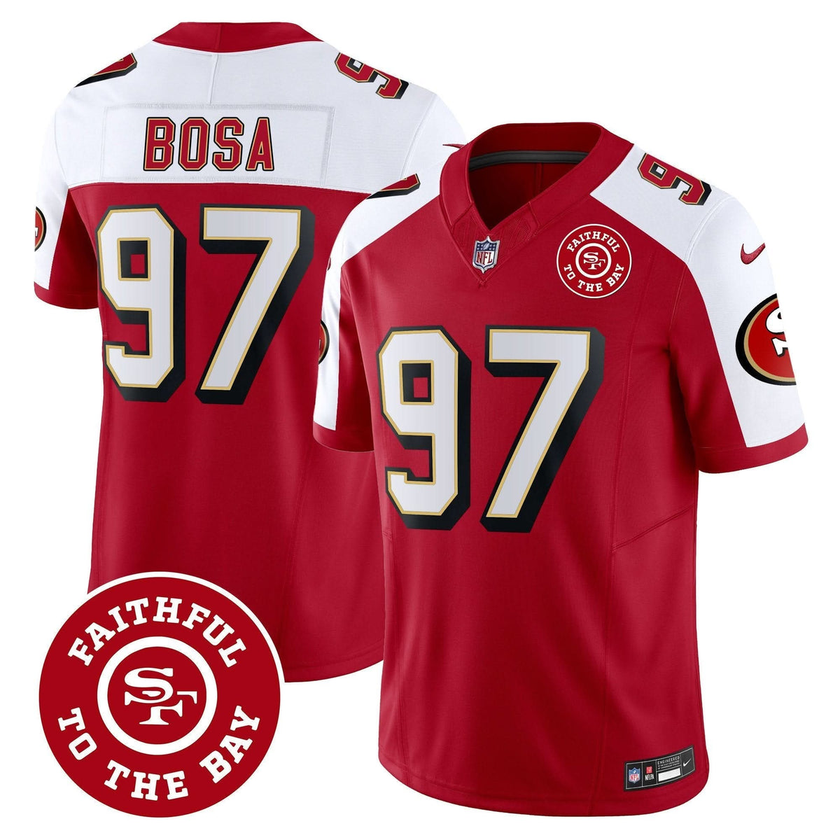 SF Throwback Faithful To The Bay Patch Vapor Limited Jersey - image 7
