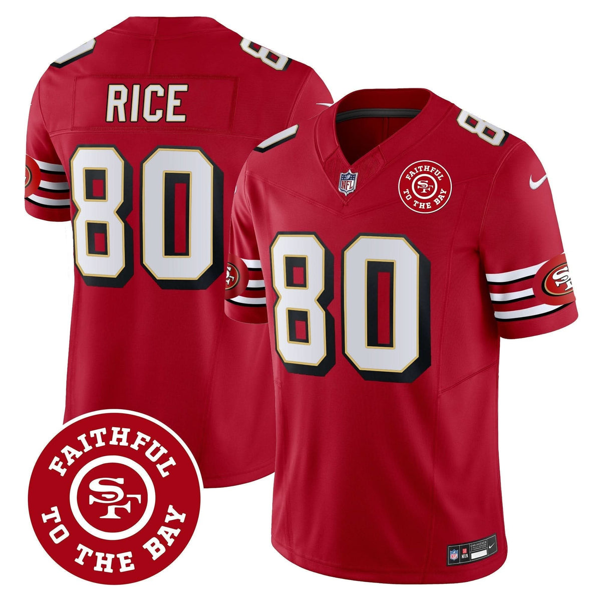 SF Throwback Faithful To The Bay Patch Vapor Limited Jersey - image 16