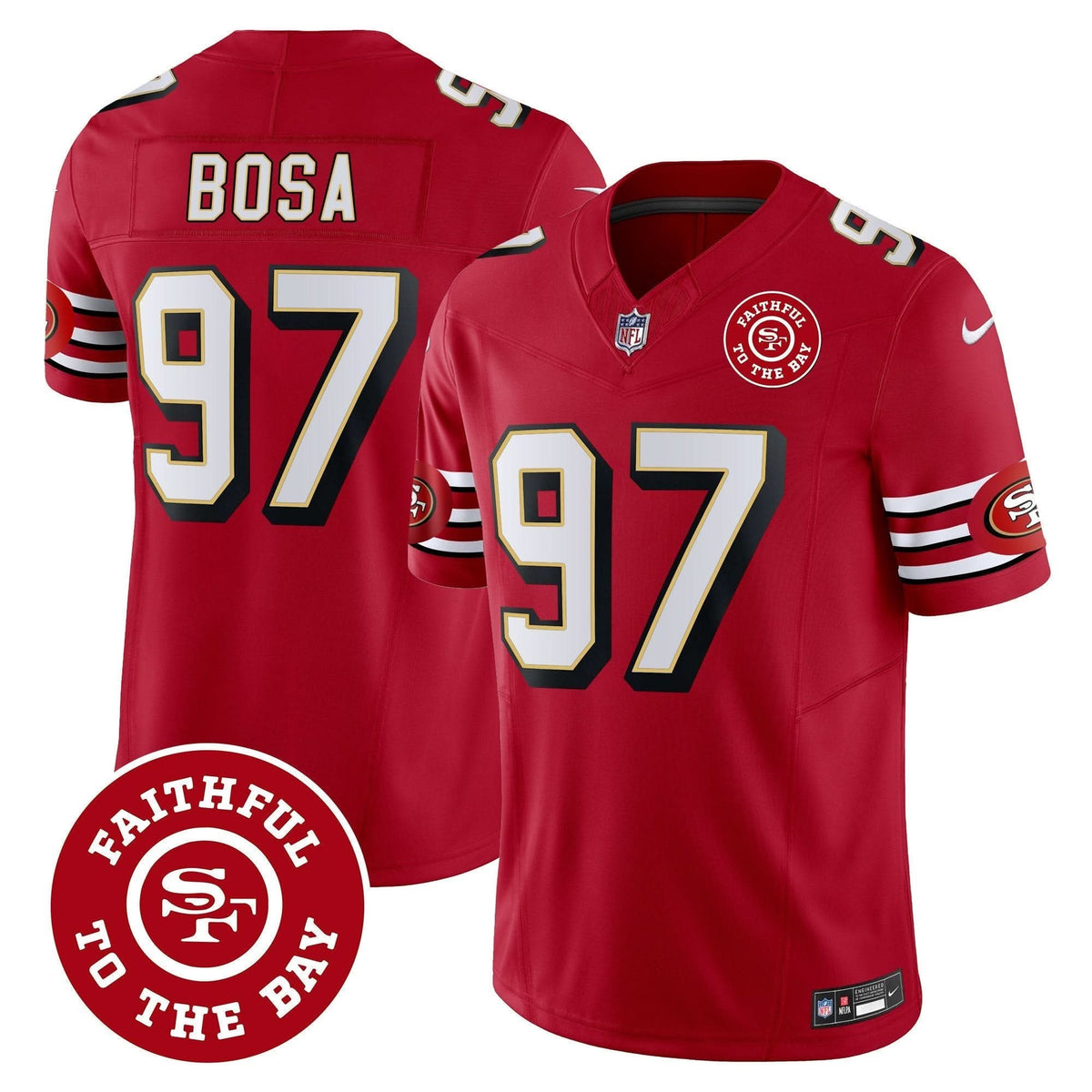 SF Throwback Faithful To The Bay Patch Vapor Limited Jersey - image 17