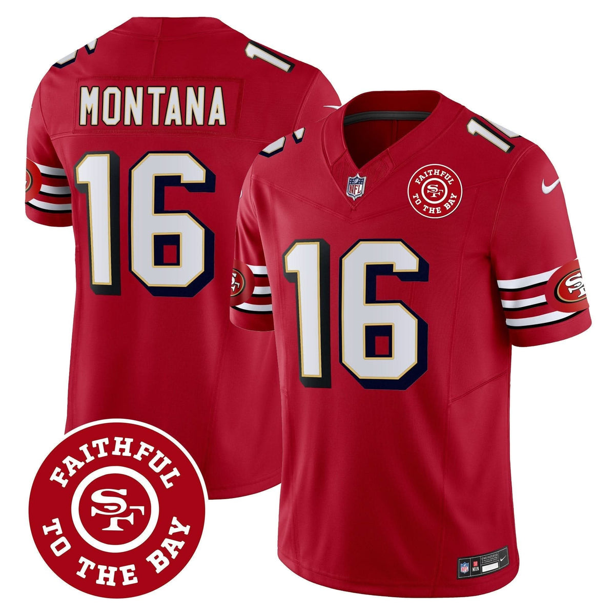 SF Throwback Faithful To The Bay Patch Vapor Limited Jersey - image 18