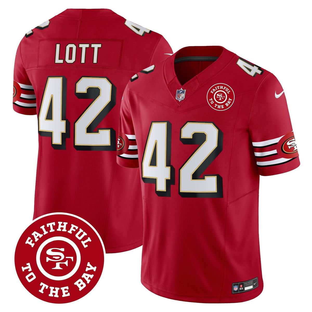 SF Throwback Faithful To The Bay Patch Vapor Limited Jersey - image 53