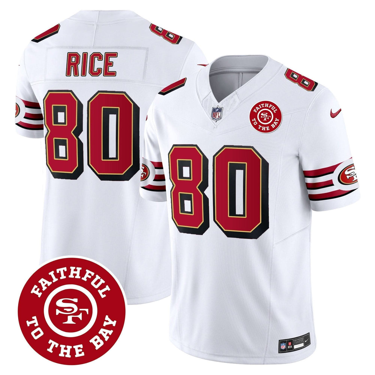 SF Throwback Faithful To The Bay Patch Vapor Limited Jersey - image 26
