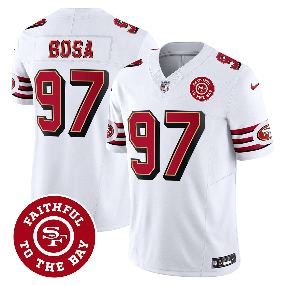 SF Throwback Faithful To The Bay Patch Vapor Limited Jersey - image 27