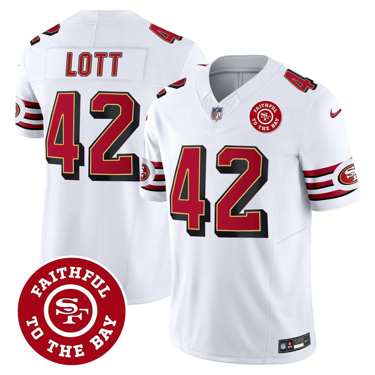 SF Throwback Faithful To The Bay Patch Vapor Limited Jersey - image 29
