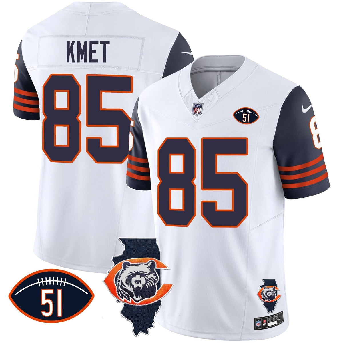 CHI Throwback Illinois Patch Vapor Jersey - image 75