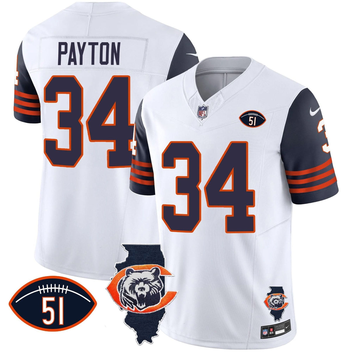 CHI Throwback Illinois Patch Vapor Jersey - image 74