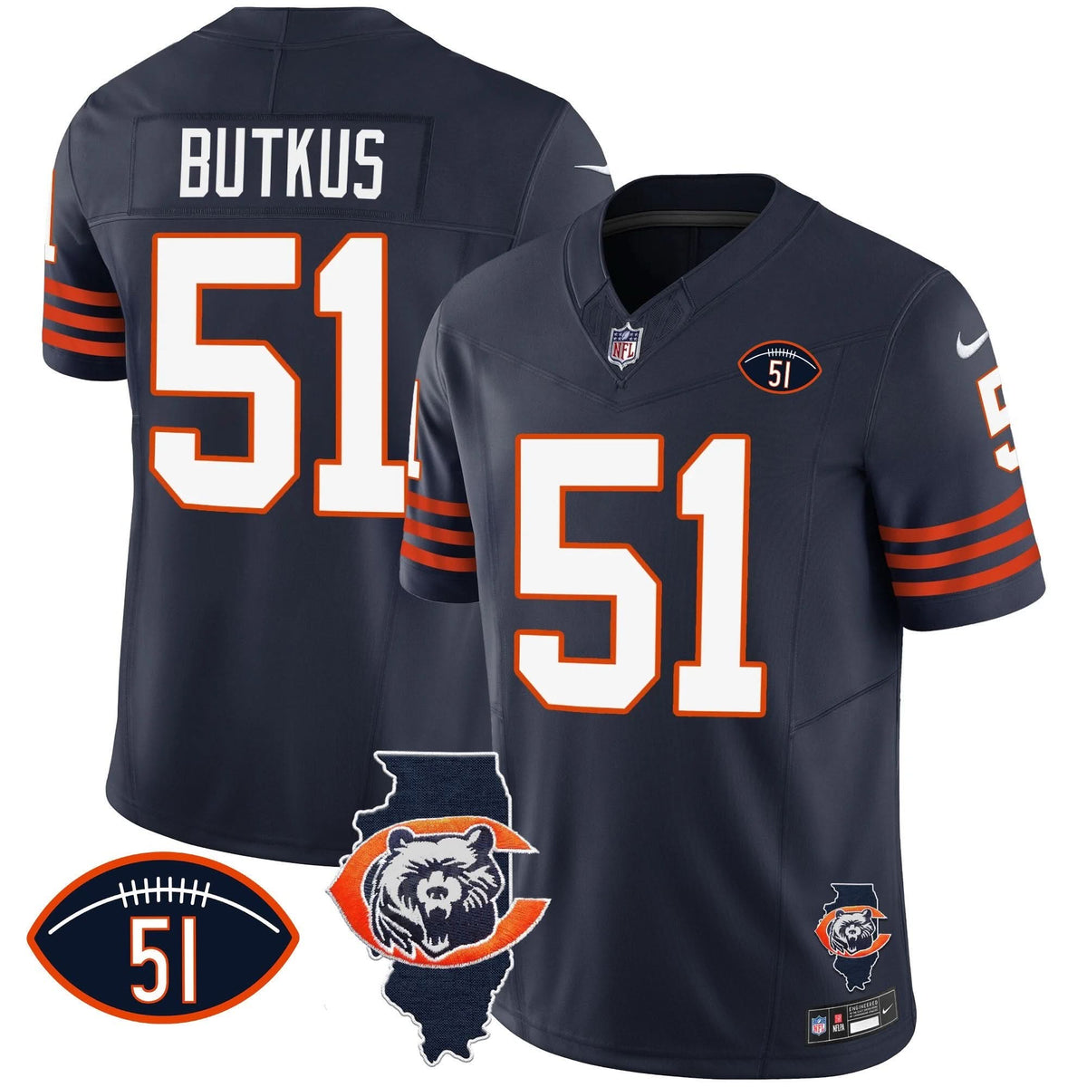 CHI Throwback Illinois Patch Vapor Jersey - image 76