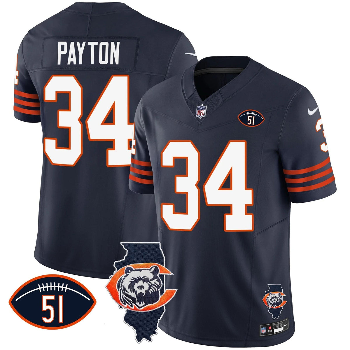 CHI Throwback Illinois Patch Vapor Jersey - image 13