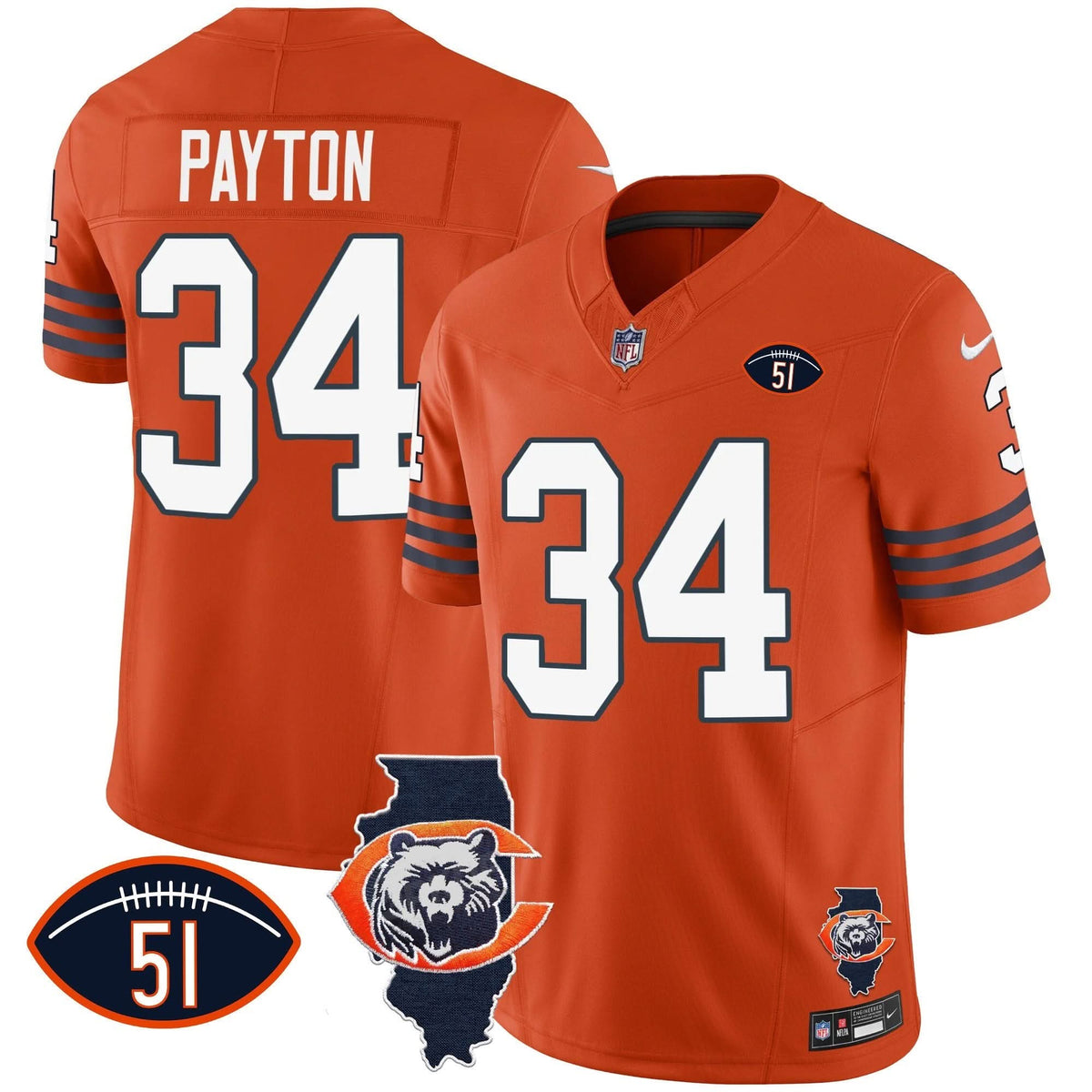 CHI Throwback Illinois Patch Vapor Jersey - image 65