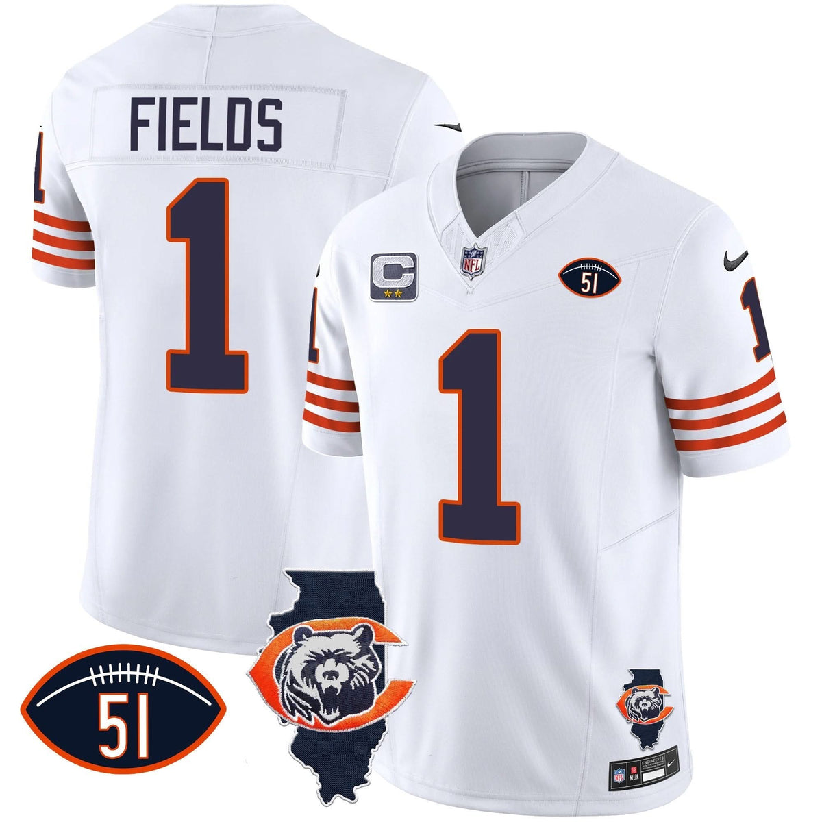CHI Throwback Illinois Patch Vapor Jersey - image 17