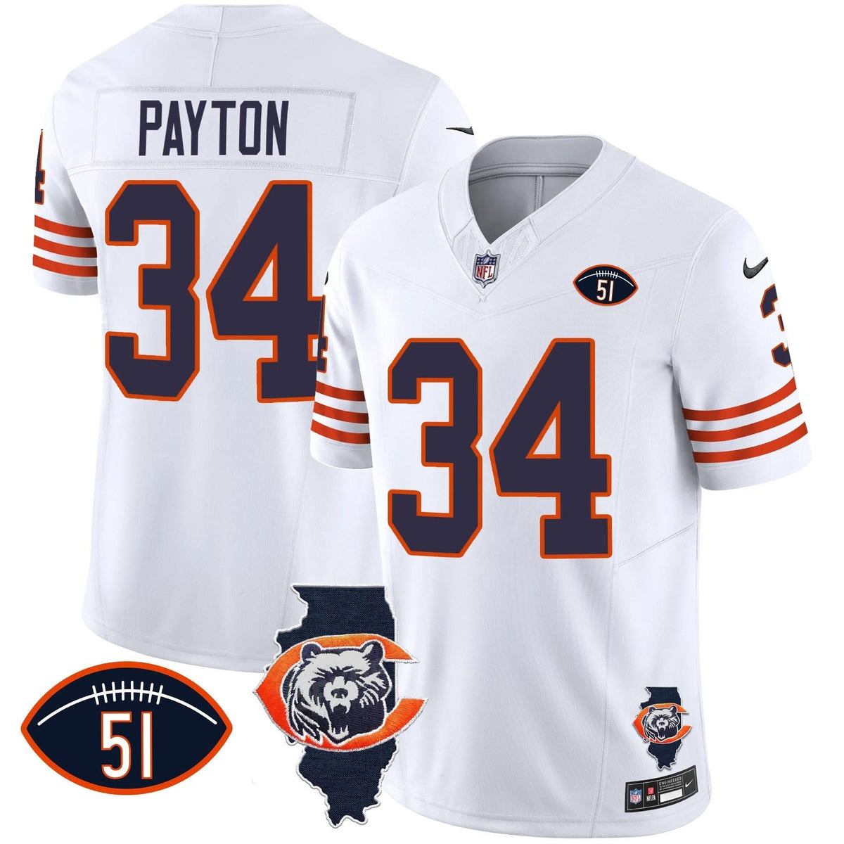 CHI Throwback Illinois Patch Vapor Jersey - image 56