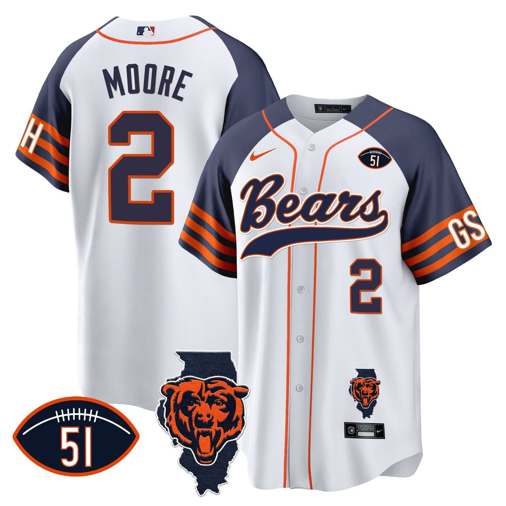 CHI Illinois Patch Baseball Jersey - All Stitched - image 38