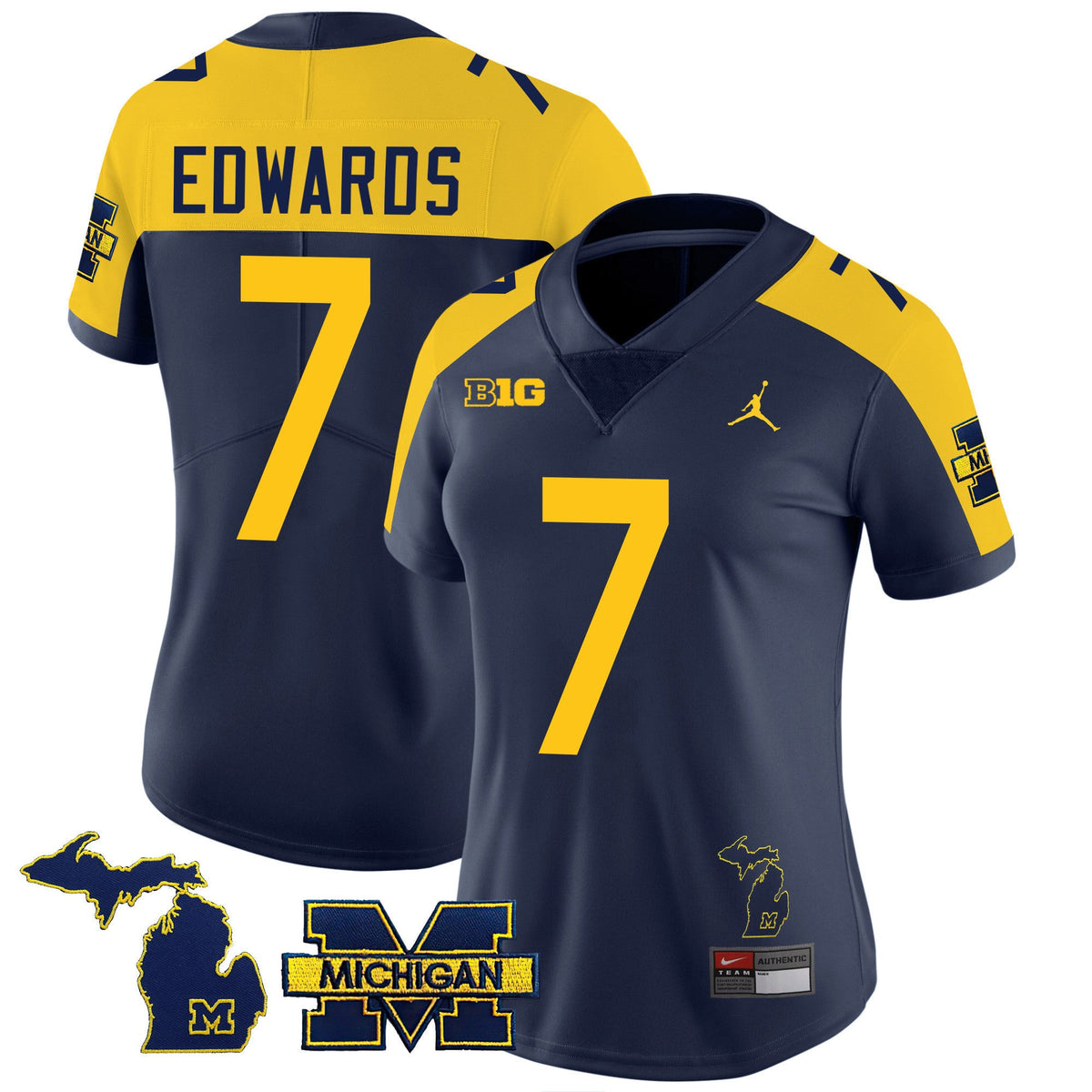 Women's Michigan Wolverines 2023 Special Jersey - All Stitched - image 4