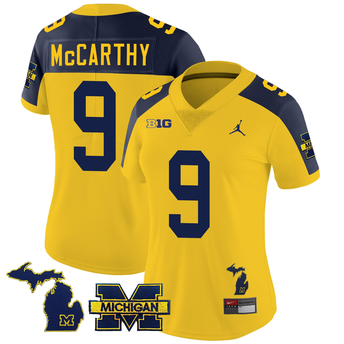 Women's Michigan Wolverines 2023 Special Jersey - All Stitched - image 7