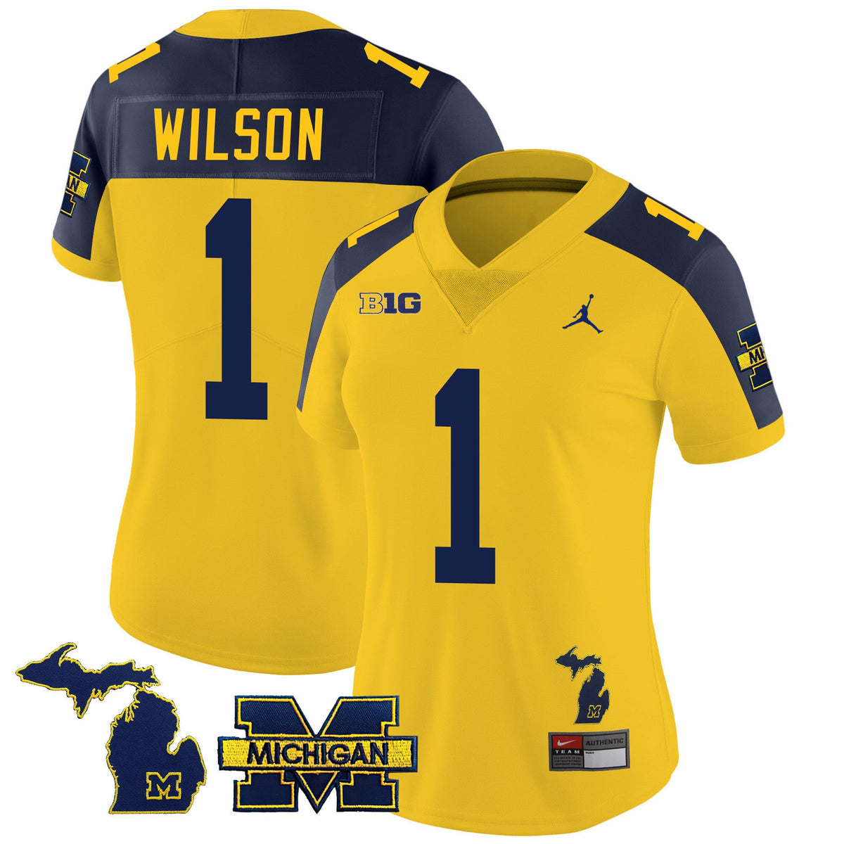 Women's Michigan Wolverines 2023 Special Jersey - All Stitched - image 9