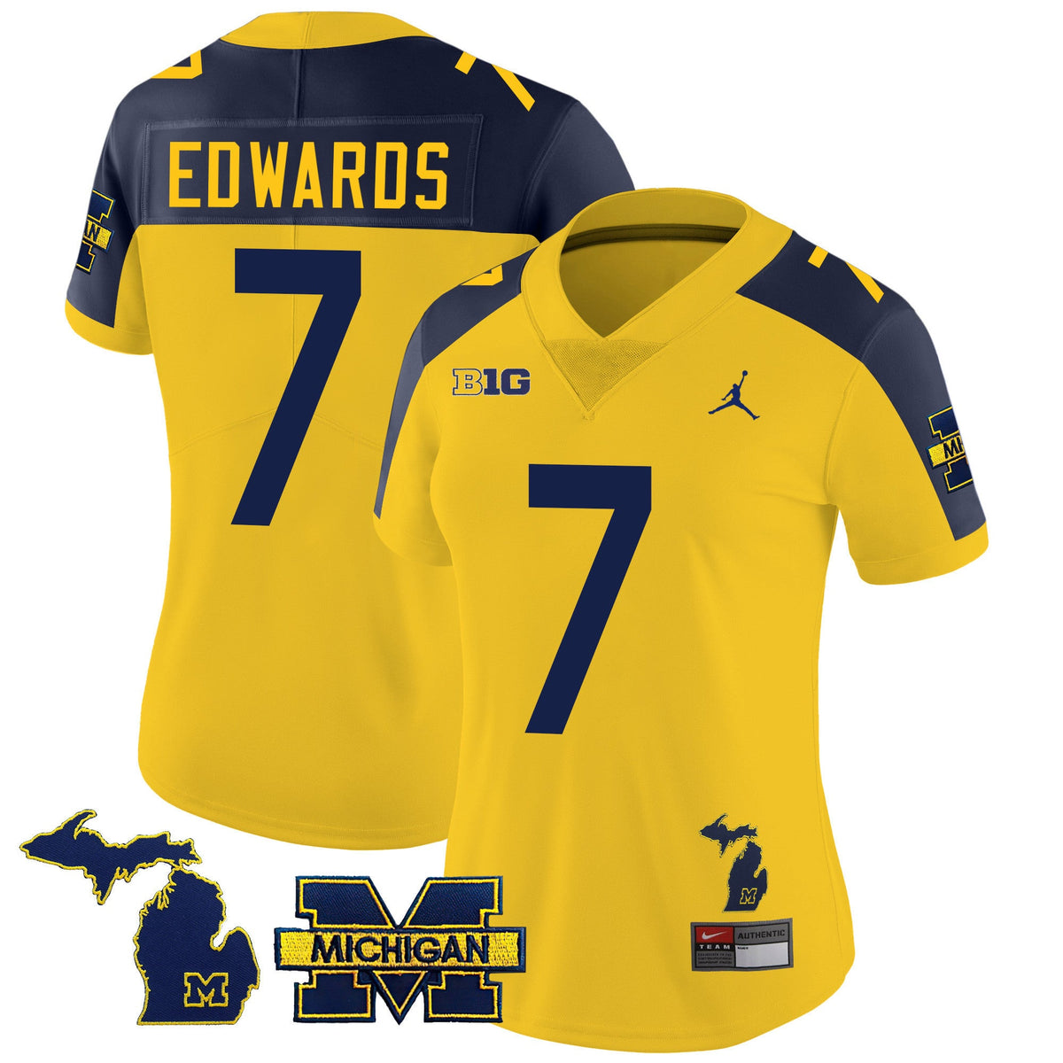 Women's Michigan Wolverines 2023 Special Jersey - All Stitched - image 10