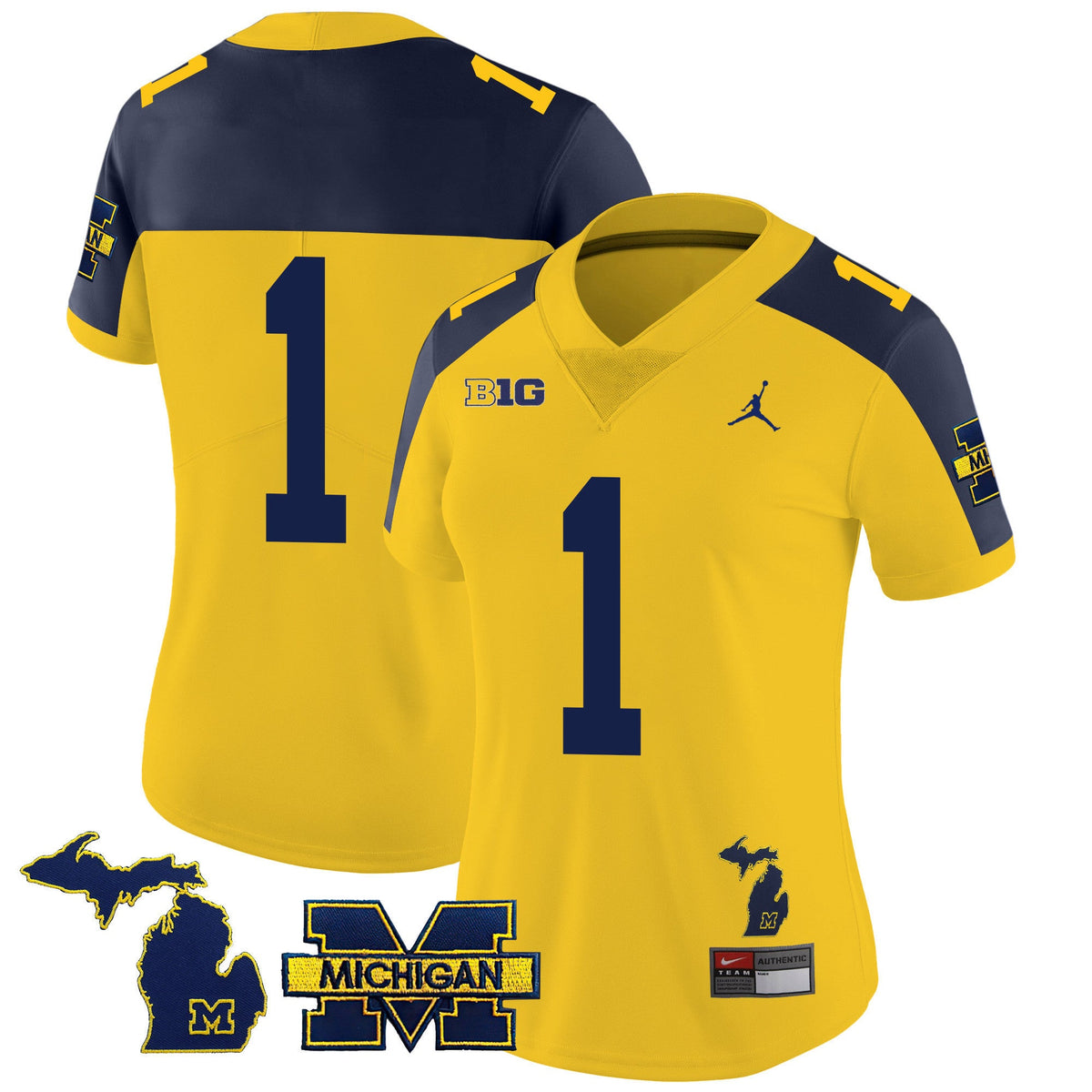 Women's Michigan Wolverines 2023 Special Jersey - All Stitched - image 12